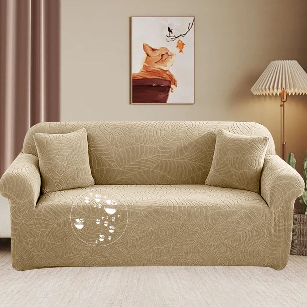 ・キャメル 3人掛け195cm230 ABquran003・・ze:3人掛け195cm230:キャメル・?ジャカード柄デザイン 立体的で葉の絵が浮き上がる模様、高級感のある生地です。多彩な色で自分だけのインテリアを作って、ご家族と一緒に気軽...