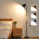 フロアライト フロアスタンド フロアランプ スタンドライト LED電球 E27付き 3色調光 間接 雰囲気ランプ 装飾 スイッチ付き電源コード