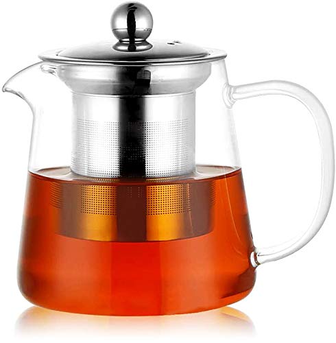 ieSoleil ティーポット 耐熱ガラス 450ml 急須 ガラスティーポット 茶こし ガラス 紅茶ポット