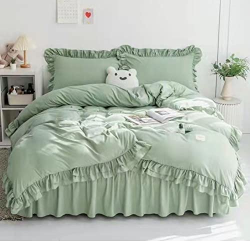 布団カバー シングル セミダブル ダブル 3/4点セット 布団カバー セット フリル 姫風 可愛い シングル掛け布団カバー ベッドスカート 枕カ