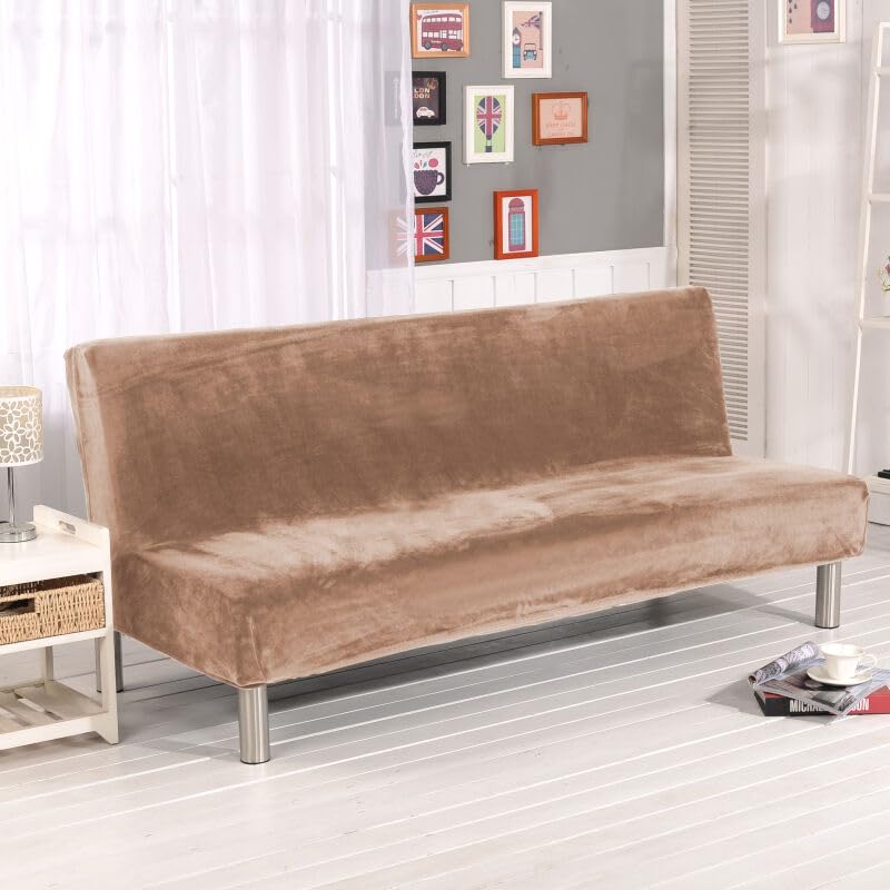ソファーカバー 厚手 秋冬 暖かい 肘なし2人掛け 3人掛け フランネル ソファーベッドカバー ストレッチ..