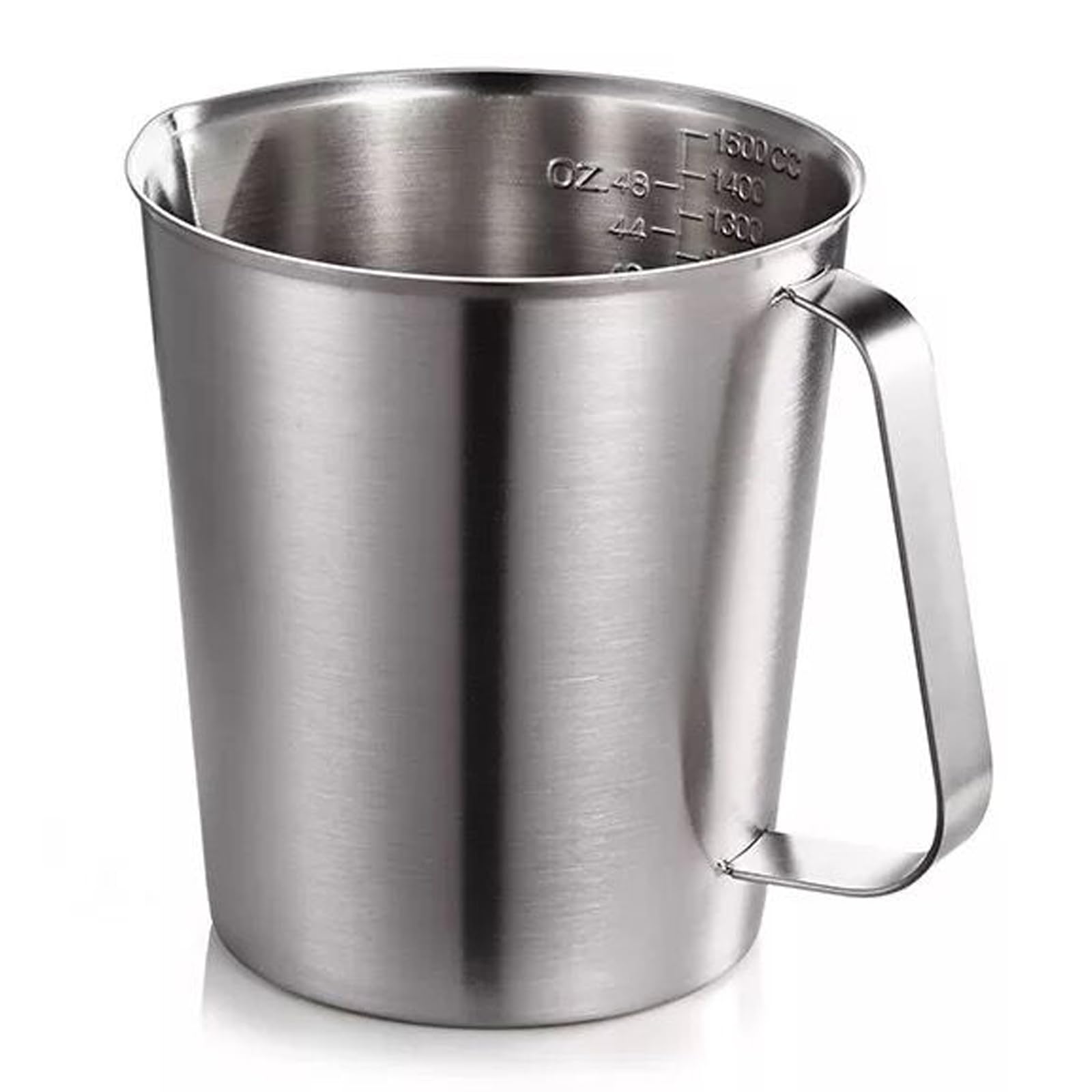 WOMLEX 計量カップ ステンレス304 目盛り付き 耐熱 量杯 500~2000ml 大容量 泡立てカップ スケール コーヒーでしょう ミル
