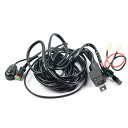 ライト用リレーハーネス D12V 作業灯 ワークライト フォグランプ汎用 表示LED搭載スイッチ付き LED取付用配線キット ワイヤーハーネス