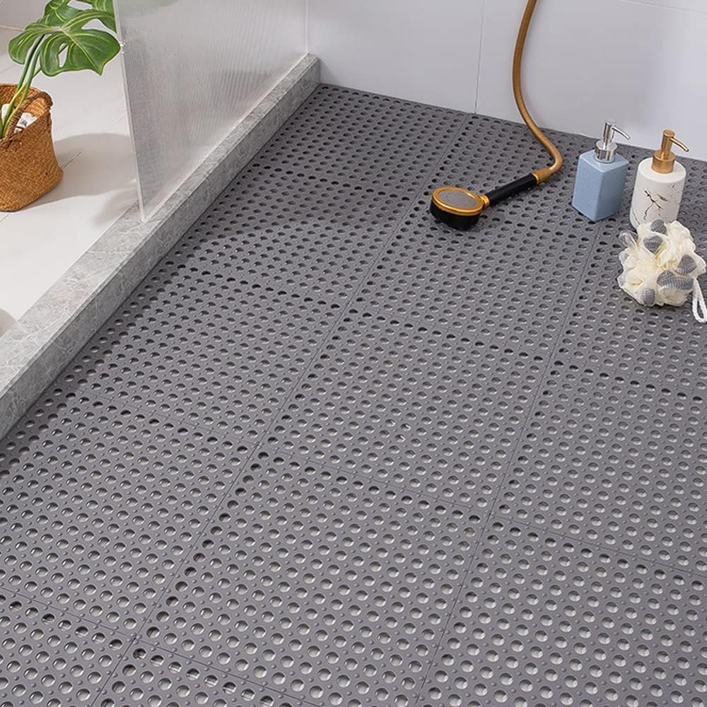 Oulou お風呂マット 滑り止め 大判 浴室マット すべりどめ 床 シート 洗い場マット 風呂用すのこ DIYマット 抗菌速乾 無臭 転倒防止