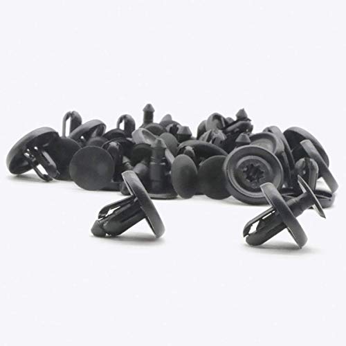 100個 7mm穴径 トヨタ用 プッシュ エンジン アンダー カバー 保持クリップ ホール リベット ファスナー 泥フラップ ナイロン バンパ