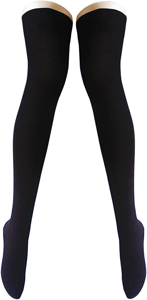 OUFANY 1足組 オーバーニーソックス ロングソックス ハイソックス 綿 保温 防寒 レディース サイハイソックス 暖かい靴下 美脚 無地