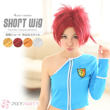 【送料込み※一部地域除く】【wig-021-SS】耐熱ショート 外はねスタイル/ウィッグ/かつら/カツラ/マネキン/ヘアアイロン/コスプレ/ハロウィン/【LN】