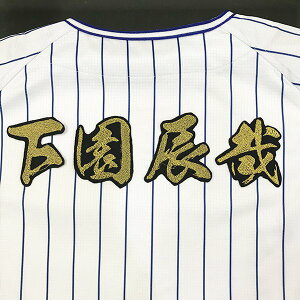 納期注意【横浜DeNAベイスターズ 刺繍ワッペン 下園 名前 毛筆】下園辰哉/応援歌/ユニフォーム/優勝/プロ野球/刺繍/刺しゅう/クリスマス/