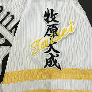 納期注意【ソフトバンクホークス 刺繍ワッペン 牧原 ネーム】牧原大成/応援歌/ユニフォーム/優勝/プロ野球刺しゅう/ワッペン/応援グッズ