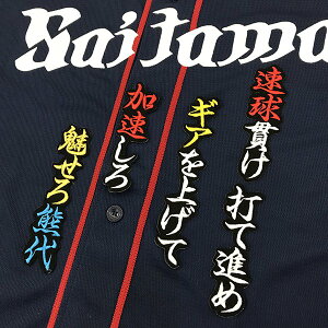 納期注意【西武ライオンズ 刺繍ワッペン 熊代 応援歌】熊代聖人/ユニフォーム/刺繍/刺しゅう/ワッペン/応援グッズ【SG】