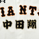 納期注意【読売ジャイアンツ 刺繍ワッペン 中田 名前】中田翔/ユニフォーム/読売巨人軍/Giants/刺繍/刺しゅう/ワッペン/クリスマス/