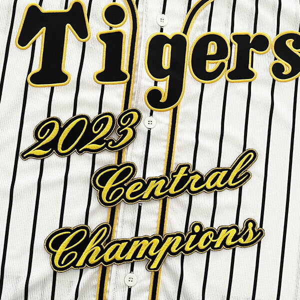 納期注意【阪神タイガース 刺繍ワッペン 2023 CENTRAL CHAMPIONS　筆記体Ver.】チャンピオン/優勝/プロ..