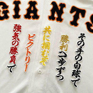 納期注意【読売ジャイアンツ 刺繍ワッペン 山崎 応援歌】山崎伊織/ユニフォーム/読売巨人軍/Giants/刺繍/刺しゅう/ワッペン/ 【SG】/クリスマス/