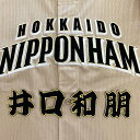 納期注意【日本ハムファイターズ 刺繍ワッペン 井口 名前】井口和朋/ユニフォーム/日ハム/ファイターズ/刺しゅう/ワッペン【SG】