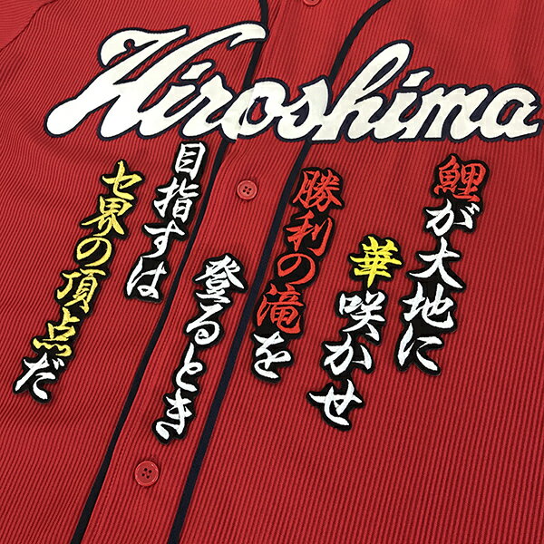 納期注意【広島カープ 刺繍ワッペン セ界の頂点】応援歌/ユニフォーム/カープ/優勝/広島東洋カープ/カープ女子/プロ野球/刺繍/刺しゅう/ワッペン/応援グッズ/クリスマス/
