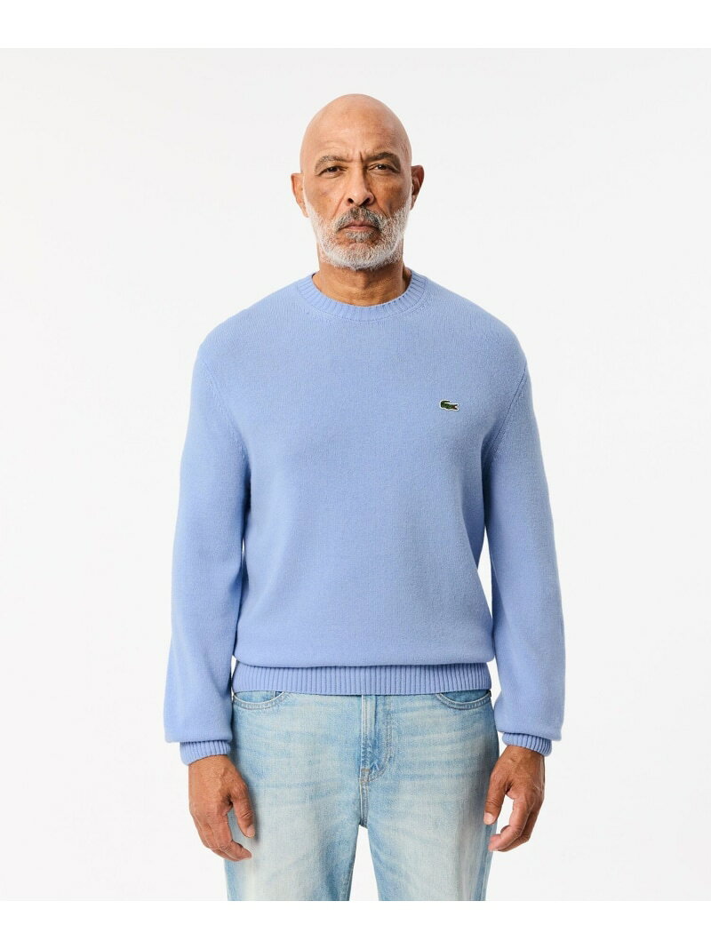 エッセンシャルウールニットセーター LACOSTE ラコステ トップス ニット グリーン ...