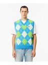 【SALE/50%OFF】エシカルニットアーガイルベスト LACOSTE ラコステ トップス ベスト・ジレ ブルー【RBA_E】【送料無料】[Rakuten F...