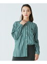 【SALE/50%OFF】マルチストライプバンドカラーシャツ / ストライプシャツ LACOSTE ラコステ トップス シャツ・ブラウス グリーン【RBA_E】...