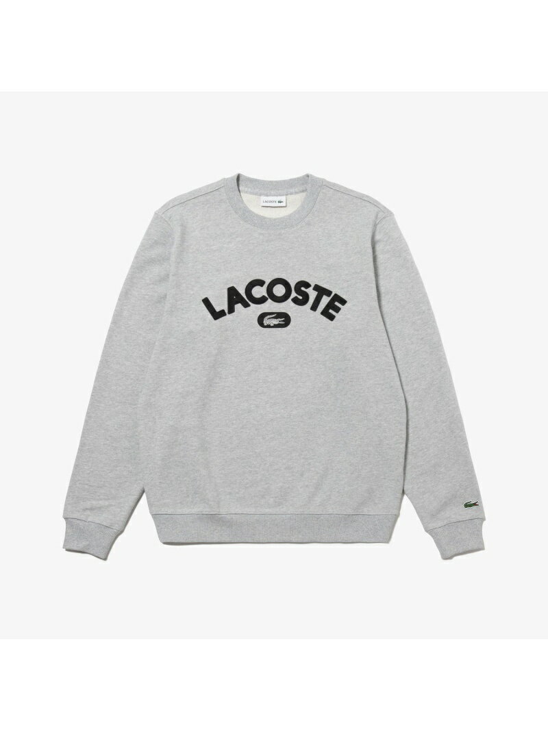 【SALE／30%OFF】カレッジロゴクルーネックスウェット LACOSTE ラコステ カットソー スウェット グレー ネイビー【RBA_E】【送料無料】[Rakuten Fashion]