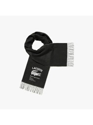 【SALE／30%OFF】1927クロコダイルマフラー LACOSTE ラコステ ファッション雑貨 マフラー・ストール・ネックウォーマー ブラック ホワイト グリーン【RBA_E】【送料無料】[Rakuten Fashion]