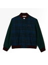 ラコステ ダウン メンズ 【SALE／30%OFF】チェック切り替えバーシティジャケット LACOSTE ラコステ ジャケット・アウター ダウンジャケット・ダウンベスト ネイビー【RBA_E】【送料無料】[Rakuten Fashion]