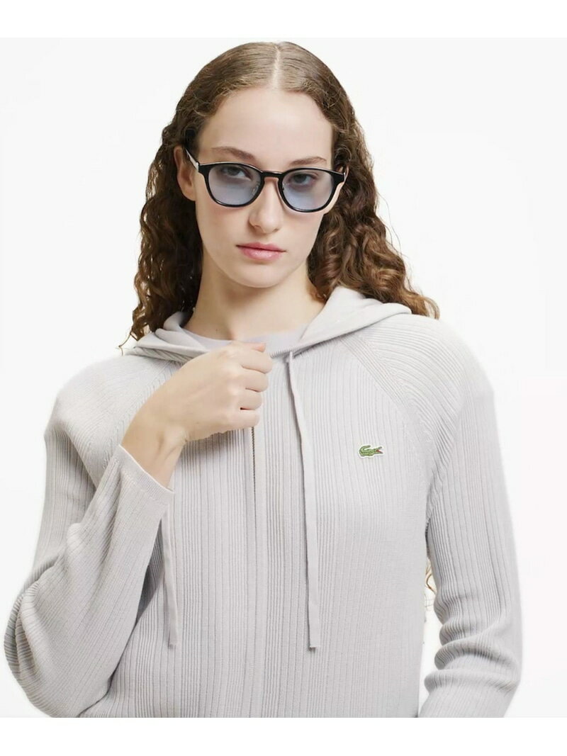 ランダムピッチリブ ニットジップフーディー LACOSTE ラコステ トップス ニット【送料無料】[Rakuten Fashion]