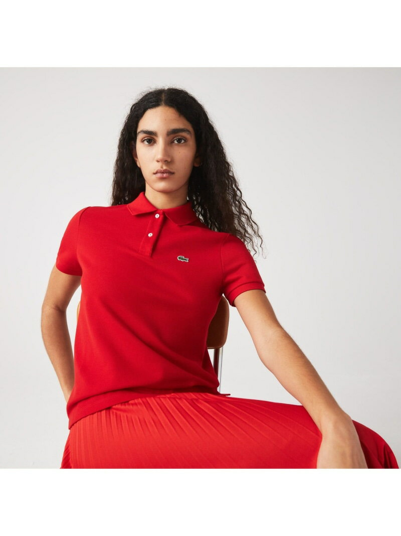 コットン100% ピケ ポロシャツ(半袖) LACOSTE ラコステ カットソー ポロシャツ レッド ホワイト ブラック ネイビー ピンク ブルー グリーン イエロー【送料無料】[Rakuten Fashion]