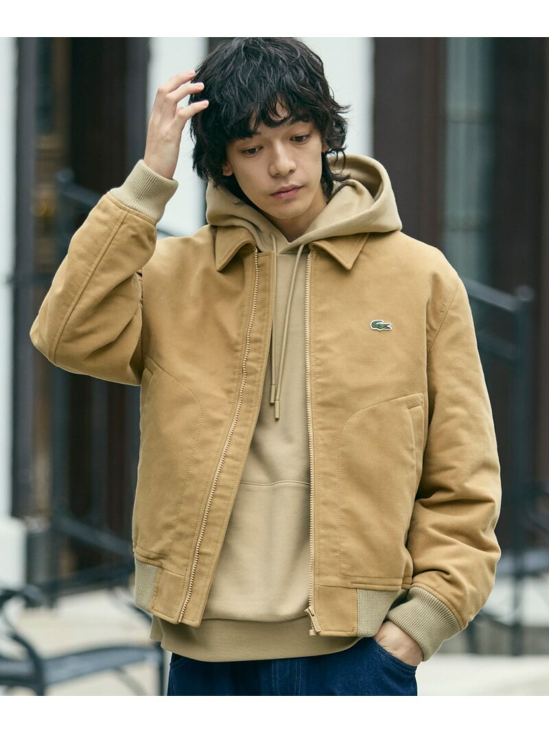 パデッドモールスキンジャケット / 中綿ブルゾン LACOSTE ラコステ ジャケット・アウター ブルゾン・ジャンパー ベージュ【送料無料】[Rakuten Fashion]
