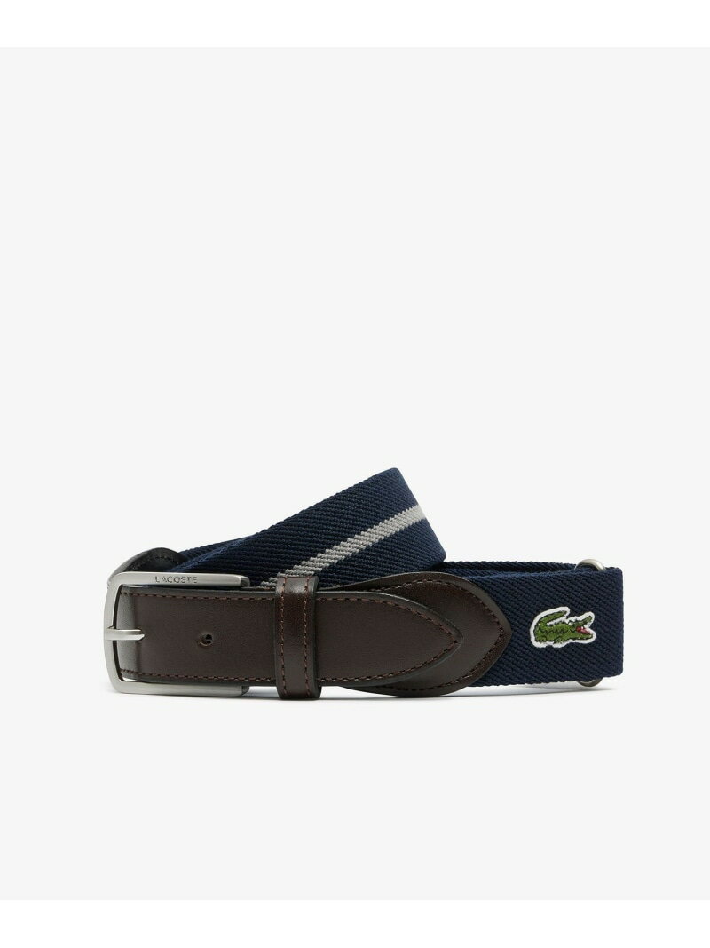 LACOSTE ベルト メンズ クラシックボーダーテープベルト LACOSTE ラコステ ファッション雑貨 ベルト ネイビー グリーン ホワイト【送料無料】[Rakuten Fashion]