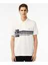 【SALE/40%OFF】テニスプレイヤーグラフィックフランスメイドポロシャツ LACOSTE ラコステ トップス ポロシャツ ホワイト【RBA_E】【送料無料...