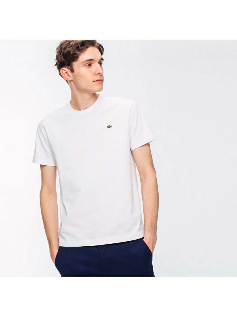 スリムフィット クロコエンブレムクルーネックTシャツ (半袖) LACOSTE ラコステ カットソー Tシャツ ネイビー ホワイト ブラック グレー【送料無料】[Rakuten Fashion]