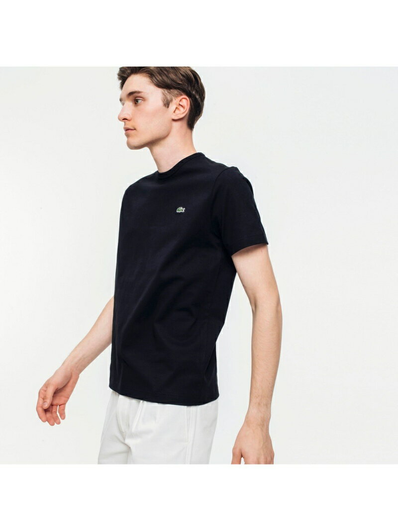 スリムフィット クロコエンブレムクルーネックTシャツ (半袖) LACOSTE ラコステ カットソー Tシャツ ネイビー ホワイト ブラック グレー【送料無料】[Rakuten Fashion]