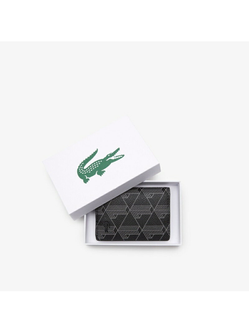 ラコステ 小銭入れ メンズ 【SALE／30%OFF】ザ ブレンド モノグラムプリントバーティカルカードホルダー LACOSTE ラコステ 財布・ポーチ・ケース コインケース・小銭入れ・札入れ ブラック【RBA_E】【送料無料】[Rakuten Fashion]