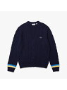 【SALE／40%OFF】Vネックテニスニットカーディガン LACOSTE ラコステ トップス カーディガン ネイビー【RBA_E】【送料無料】[Rakuten Fashion]