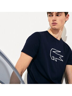 [Rakuten Fashion]『ノバク・ジョコビッチ』ワニプリントTシャツ LACOSTE ラコステ カットソー スウェット ホワイト ネイビー【送料無料】