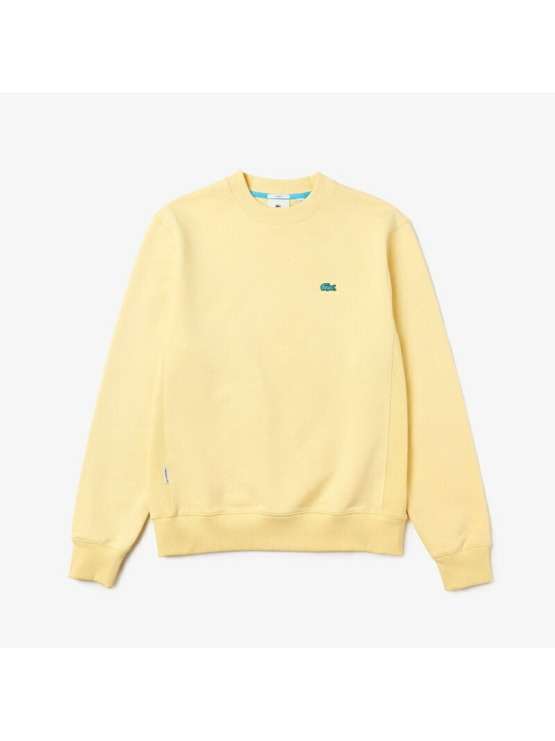 【SALE／40%OFF】ラコステライブ ソリッドクルーネックスウェット LACOSTE ラコステ カットソー スウェット イエロー シルバー グリーン【RBA_E】【送料無料】[Rakuten Fashion]