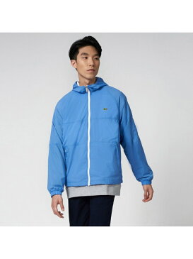 【SALE／40%OFF】ライトウエイトフーデッドジップジャケット LACOSTE ラコステ カットソー パーカー ブルー ホワイト【RBA_E】【送料無料】[Rakuten Fashion]