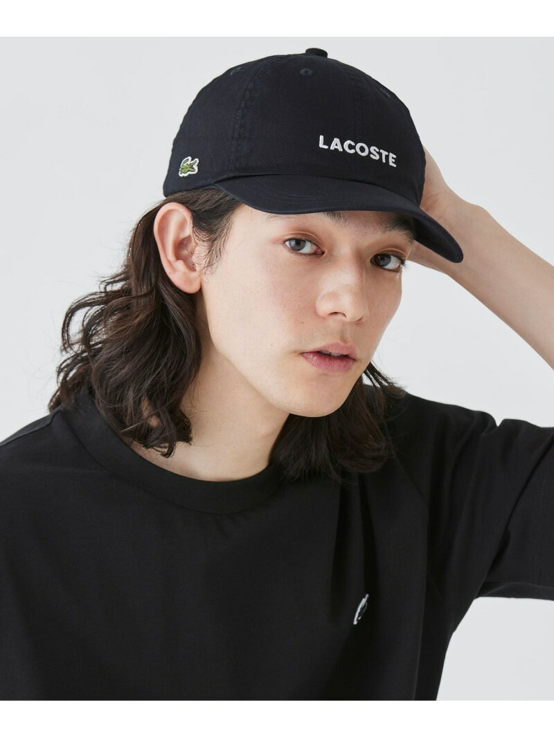 ラコステ ウォッシュドツイルローキャップ LACOSTE ラコステ 帽子 キャップ ブラック ベージュ ブルー【送料無料】[Rakuten Fashion]