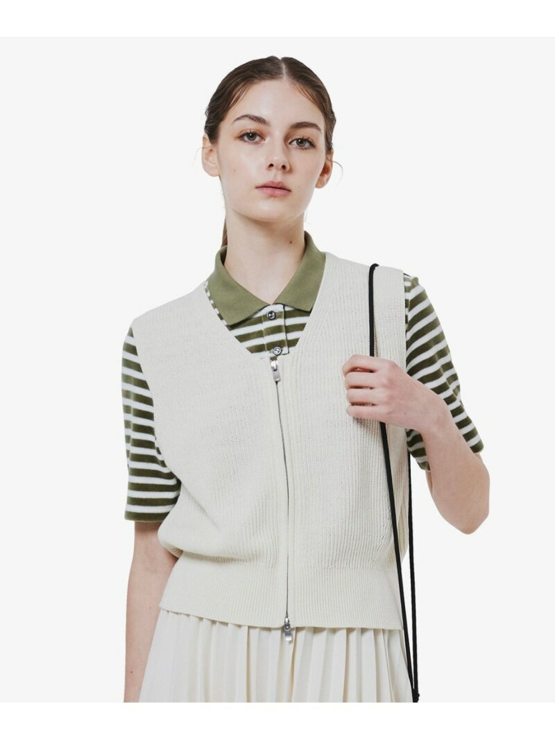 【SALE／30%OFF】ジップアップニットベスト LACOSTE ラコステ トップス ベスト・ジ...