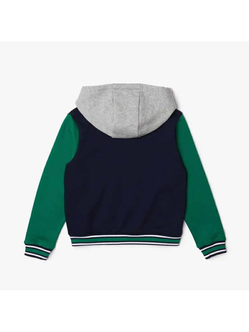 【SALE／40%OFF】パネル配色キッズジップアップパーカ LACOSTE ラコステ カットソー パーカー ネイビー【RBA_E】【送料無料】[Rakuten Fashion]