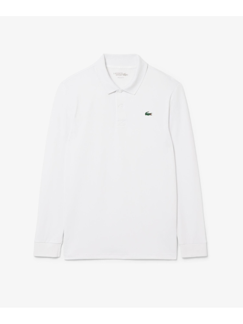 エッセンシャルウルトラドライ長袖ゴルフポロシャツ LACOSTE ラコステ トップス ポロシャツ ネイビー ホワイト【送料無料】[Rakuten Fashion]