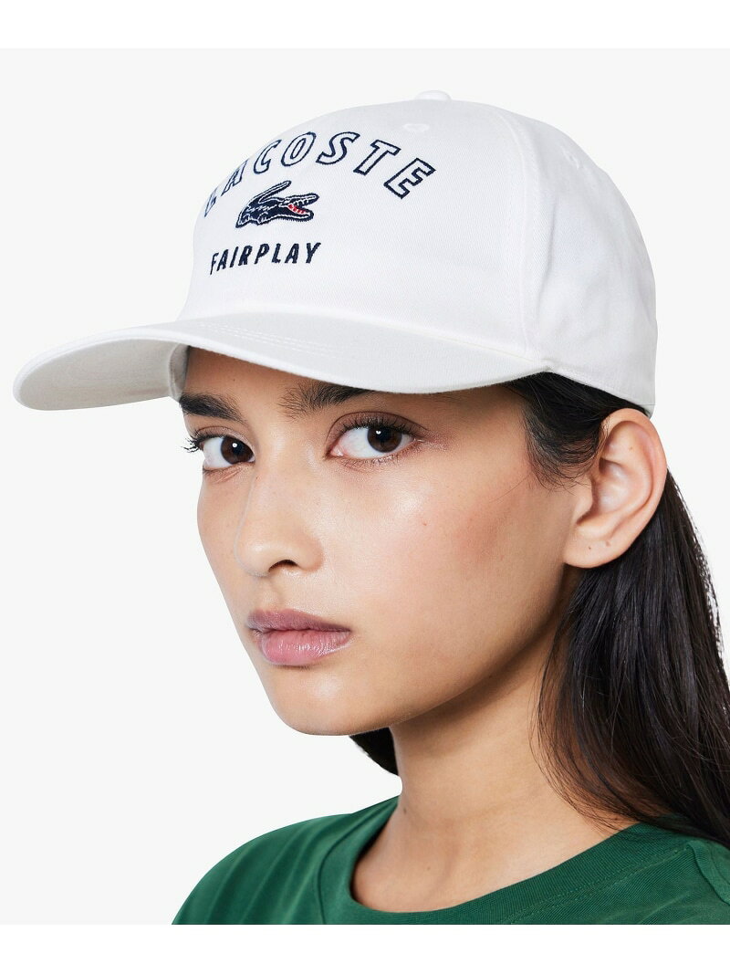 【SALE／30%OFF】刺繍入り6方キャップ LACOSTE ラコステ 帽子 キャップ ネイビー ホワイト ブラック【RBA_E】【送料無料】[Rakuten Fashion] lacoste-10009719 LACOSTE/ラコステ サンプル画像2