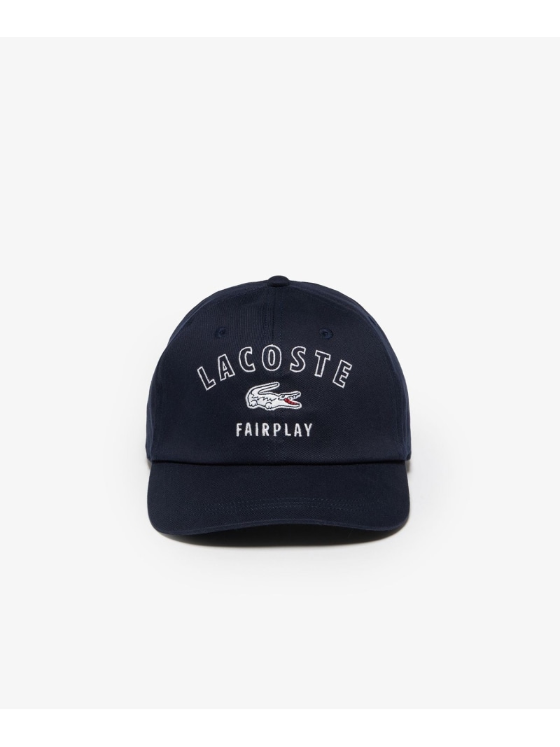 【SALE／30%OFF】刺繍入り6方キャップ LACOSTE ラコステ 帽子 キャップ ネイビー ホワイト ブラック【RBA_E】【送料無料】[Rakuten Fashion] lacoste-10009719 LACOSTE/ラコステ サンプル画像3