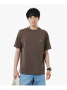アウトラインクロックポケット半袖Tシャツ LACOSTE ラコステ トップス カットソー・Tシャツ ブルー グリーン ネイビー ホワイト ブラック イエロー ブ...
