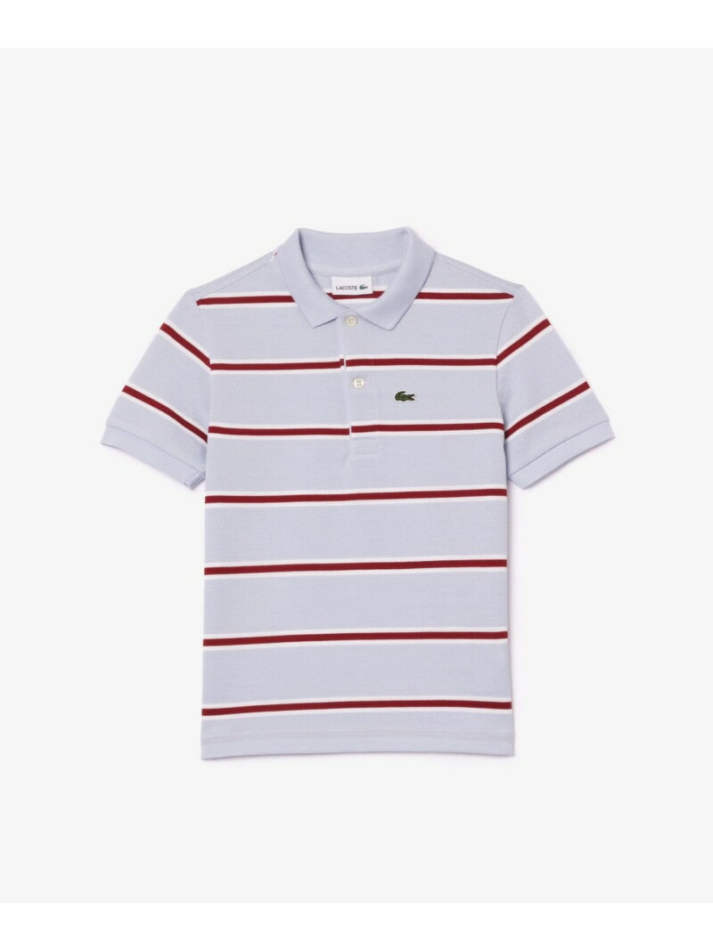 楽天LACOSTE／ラコステBOYS ベーシックボーダーポロシャツ LACOSTE ラコステ トップス ポロシャツ ブルー ピンク ホワイト【送料無料】[Rakuten Fashion]