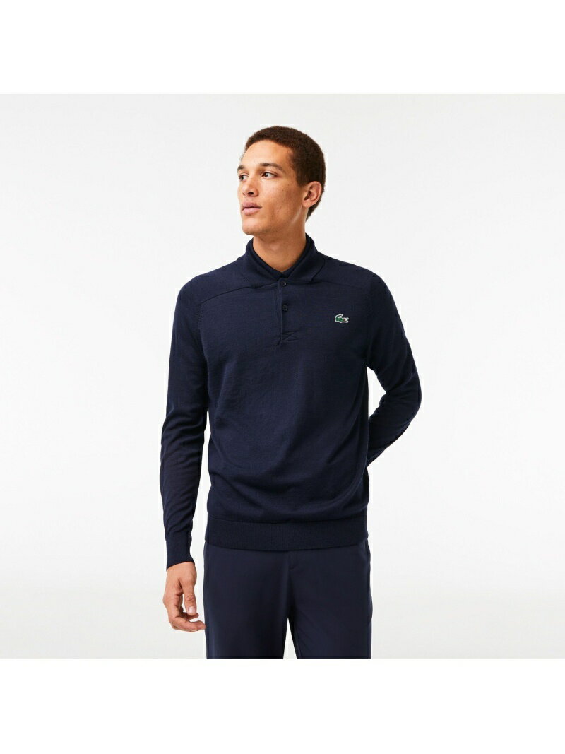 ラコステ 【SALE／40%OFF】ポロカラーゴルフニットセーター LACOSTE ラコステ トップス ニット ネイビー【RBA_E】【送料無料】[Rakuten Fashion]