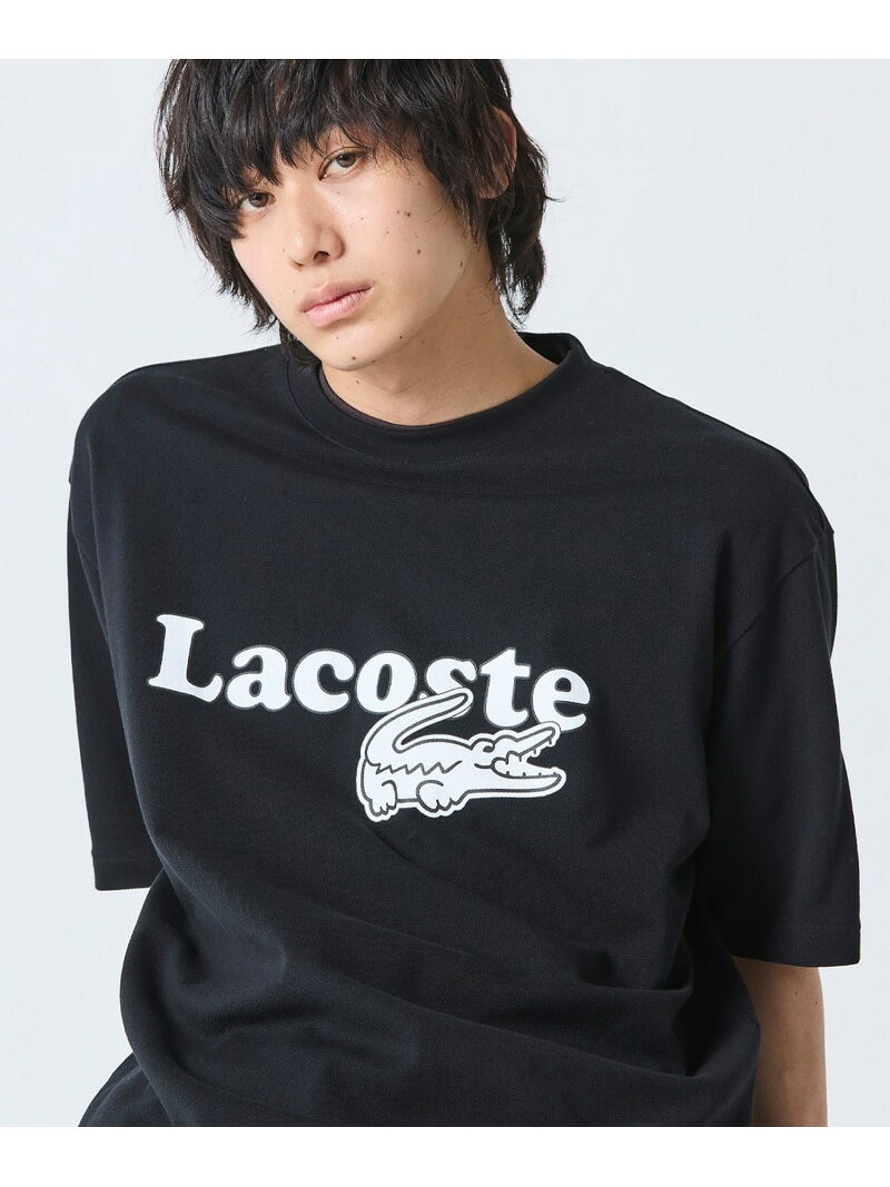 【SALE／20%OFF】【オンライン限定】鹿の子地リラックスフィットTシャツ LACOSTE ...