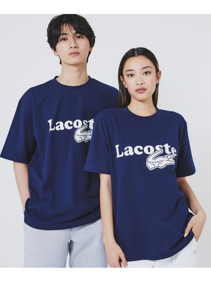【SALE／20%OFF】【オンライン限定】鹿の子地リラックスフィットTシャツ LACOSTE ...