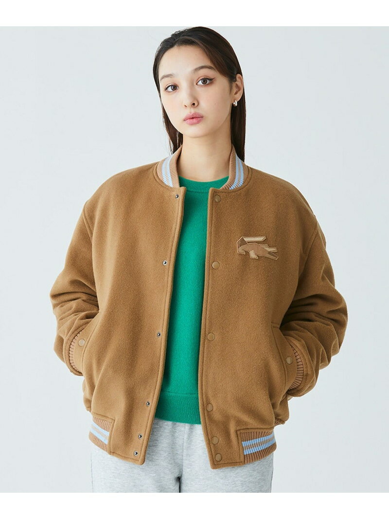 【SALE/40%OFF】裏地キルティング ウールバーシティジャケット / スタジャン LACOSTE ラコステ ジャケット・アウター ブルゾン・ジャンパー ブ...
