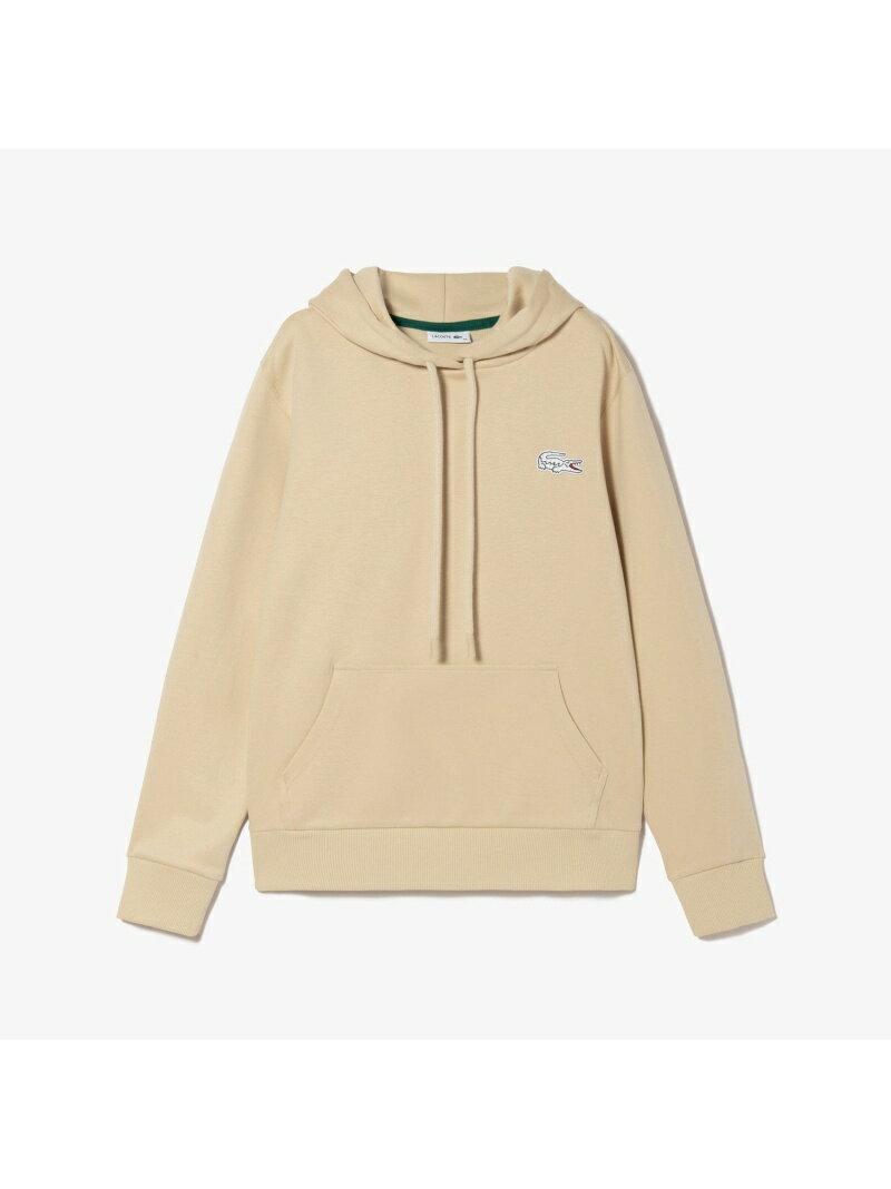 【SALE／40%OFF】ストライプクロックエンブレムフーディスウェットシャツ LACOSTE ラコステ カットソー パーカー グレー ホワイト【RBA_E】【送料無料】[Rakuten Fashion]